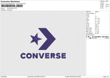 CONVERSE Embroidery File 6 size