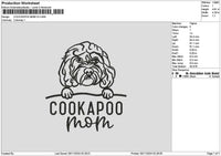 Cookapootext V2 Embroidery File 6 sizes