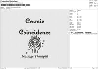 COSMIC COINCIDENCE Embroidery File 6 size