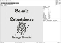 COSMIC COINCIDENCE Embroidery File 6 size