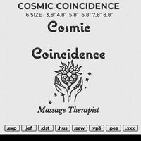 COSMIC COINCIDENCE Embroidery File 6 size