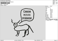 Goatoutline Text Embroidery File 6 sizes