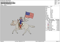 Cowboy 1306 Embroidery File 6 sizes