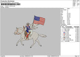 Cowboy 1306 Embroidery File 6 sizes