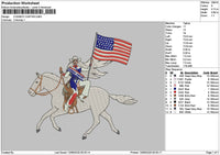 Cowboy 1306 Embroidery File 6 sizes