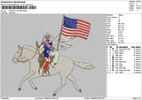 Cowboy 1306 Embroidery File 6 sizes