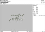 Createdtext Embroidery File 6 sizes