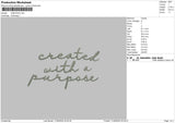 Createdtext Embroidery File 6 sizes