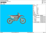 Motorcycle 1903 Embroidery File 6 sizes