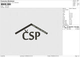 CSP Embroidery File 6 size