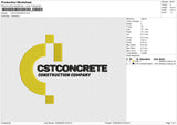 CSTCONCRETE Embroidery File 6 size