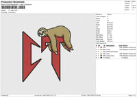 CT logo Embroidery File 6 size