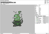 Calderone Embroidery File 6 sizes