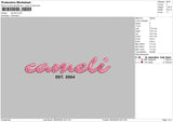 Camelitext Embroidery File 6 sizes