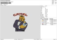 Camel V1 Embroidery File 6 sizes