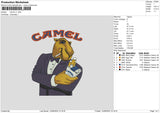 Camel V1 Embroidery File 6 sizes