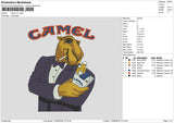 Camel V1 Embroidery File 6 sizes