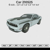Car 210525 Embroidery File 6 size