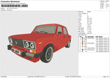 Car VAZ-2103 Embroidery File 6 size