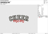 Cheer Mom Embroidery File 6 size