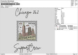 Chicagotext 2209 Embroidery File 6 sizes