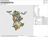 Chip Halloween Embroidery File 6 size