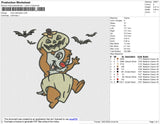 Chip Halloween Embroidery File 6 size
