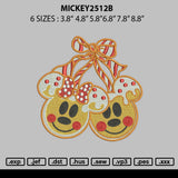 Mickey2512b Embroidery File 6 sizes