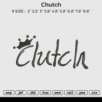 Chutch Embroidery File 6 size