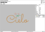 Cielotext Embroidery File 6 sizes