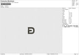 D-dot 1in Embroidery File 6 size