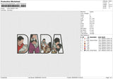 DADA 080625 Embroidery File 6 size