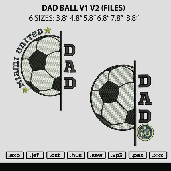 Dad Ball Embroidery 2 Files