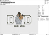 DAD PHOTO 050625A Embroidery File 6 size