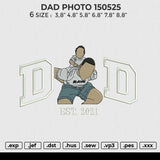 DAD PHOTO 150525 Embroidery File 6 size