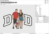 DAD PHOTOFLAT 080625B Embroidery File 6 size