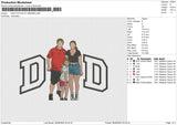 DAD PHOTOFLAT 080625B Embroidery File 6 size