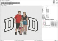DAD PHOTOFLAT 080625B Embroidery File 6 size