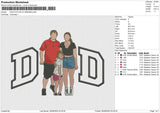 DAD PHOTOFLAT 080625B Embroidery File 6 size