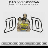 DAD photo 030624b Embroidery File 6 size