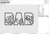 DAD v10 Embroidery File 6 size