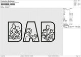 DAD v9 Embroidery File 6 size