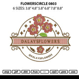 Flowerscircle 0803 Embroidery File 6 sizes