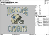 Dallastext 1008 Embroidery File 6 sizes