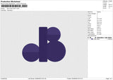 DB LOGO PUFF Embroidery File 6 size