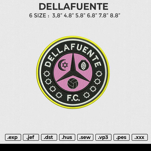 DELLAFUENTE Embroidery File 6 size