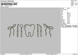 Dental Kit 2706 Embroidery File 6 sizes