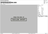 Desk Text Embroidery File 6 sizes