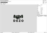 Dezotext Embroidery File 6 sizes