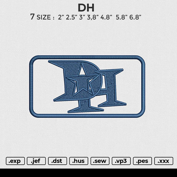 DH Embroidery File 6 size